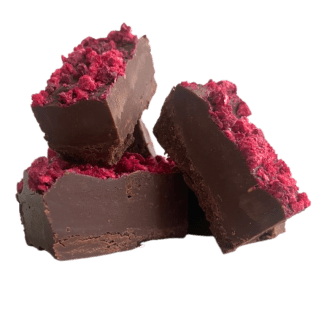 Chocoladefudge Framboos (18 stuks)